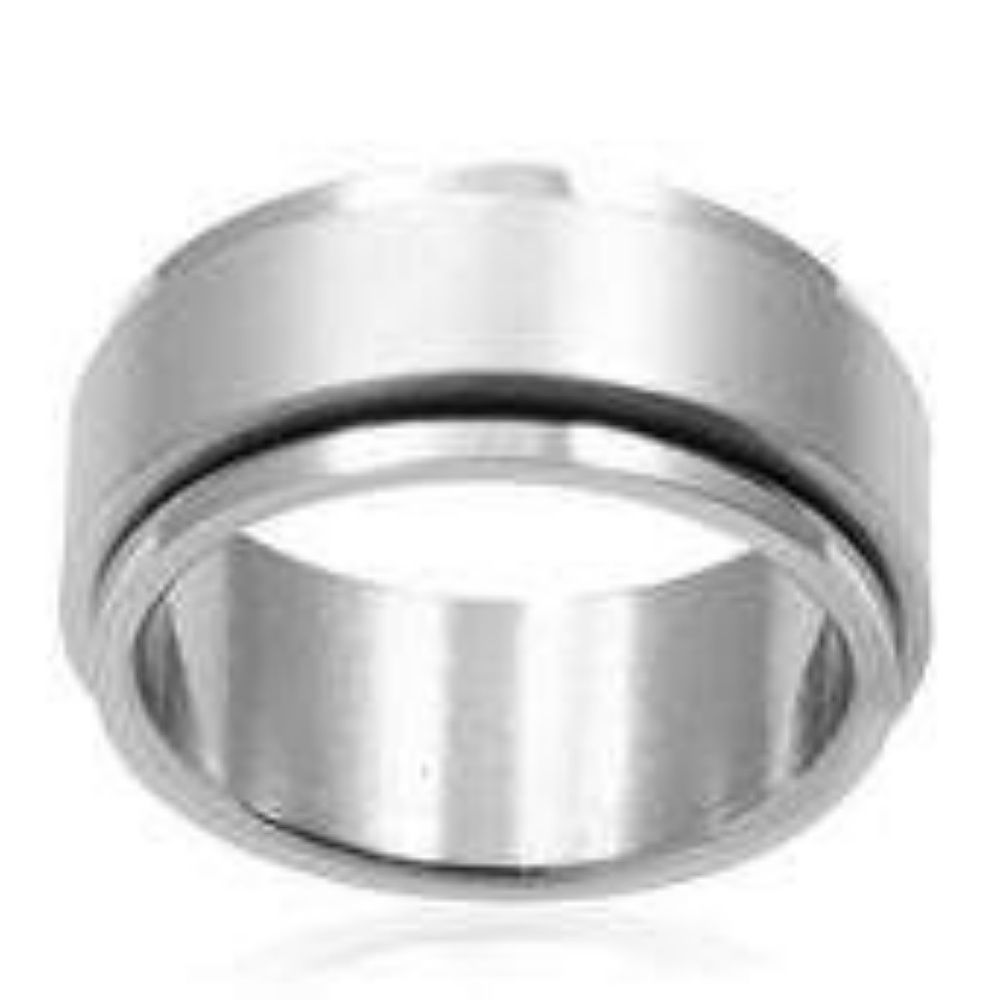 Stainless Steel Spinner Ring (Size 8.0)NEW